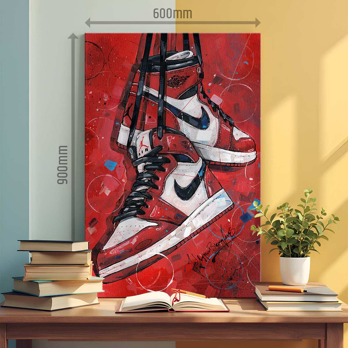 Nike Air Jordan 1 retro Chicago lienzo
