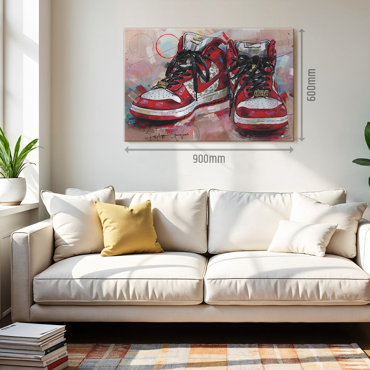 Nike Dunk high pro SB red stars canvas