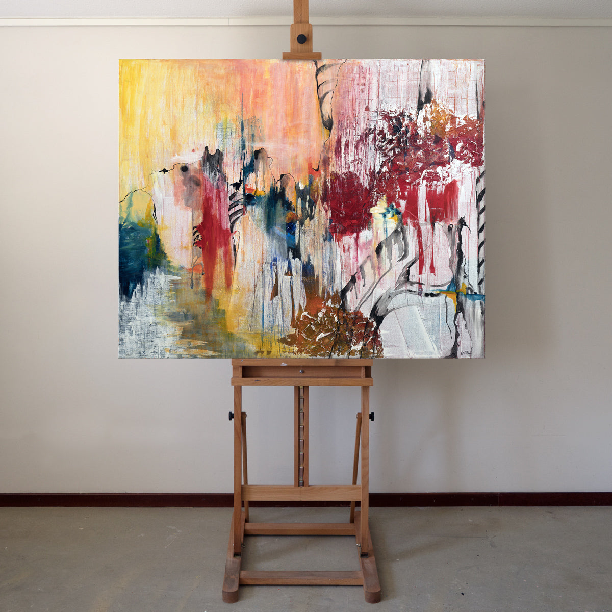 Onverwacht schilderij 110x90 cm