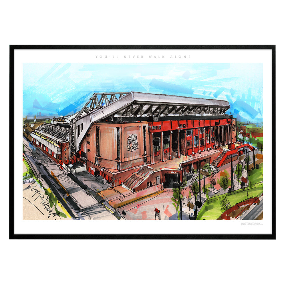 Liverpool Fußballstadion Druck