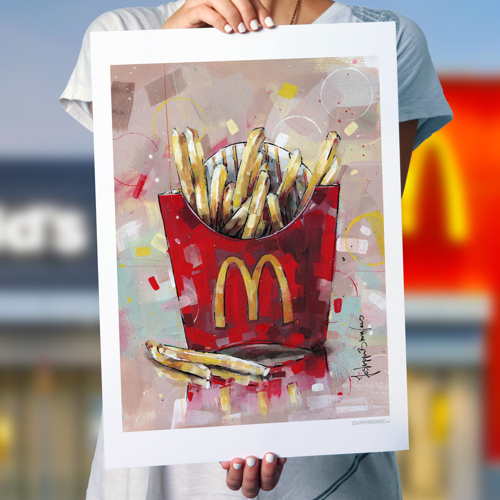 Papas fritas estampada