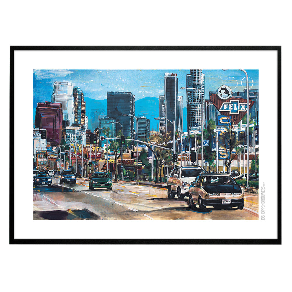 Los Angeles Stadt Druck