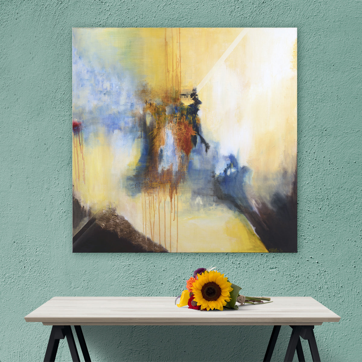 Quest-Gemälde 90x90 cm