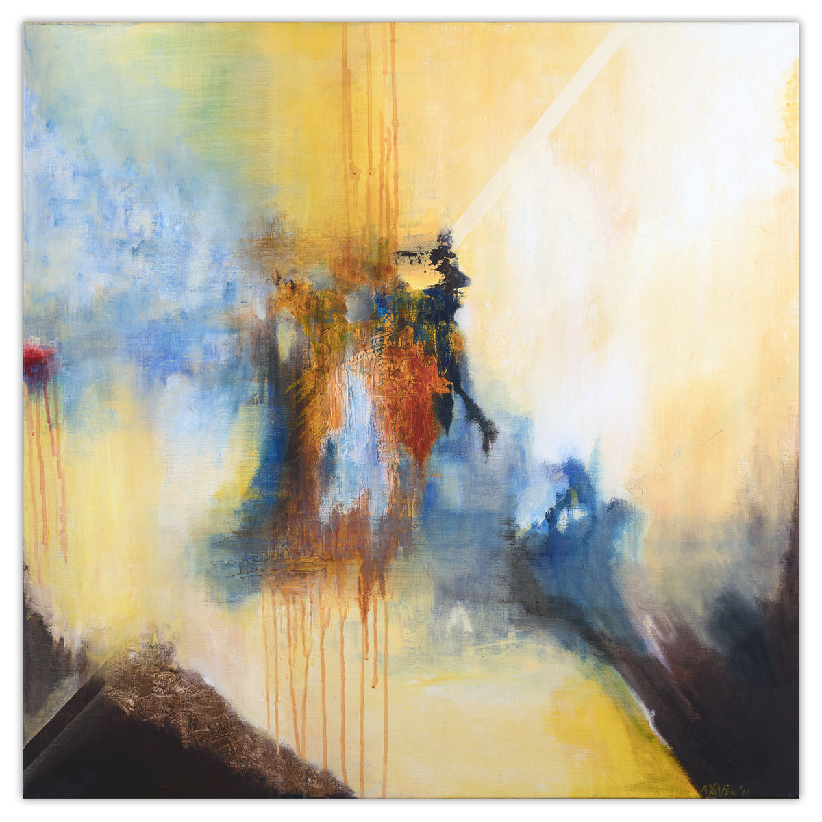 Quest-Gemälde 90x90 cm