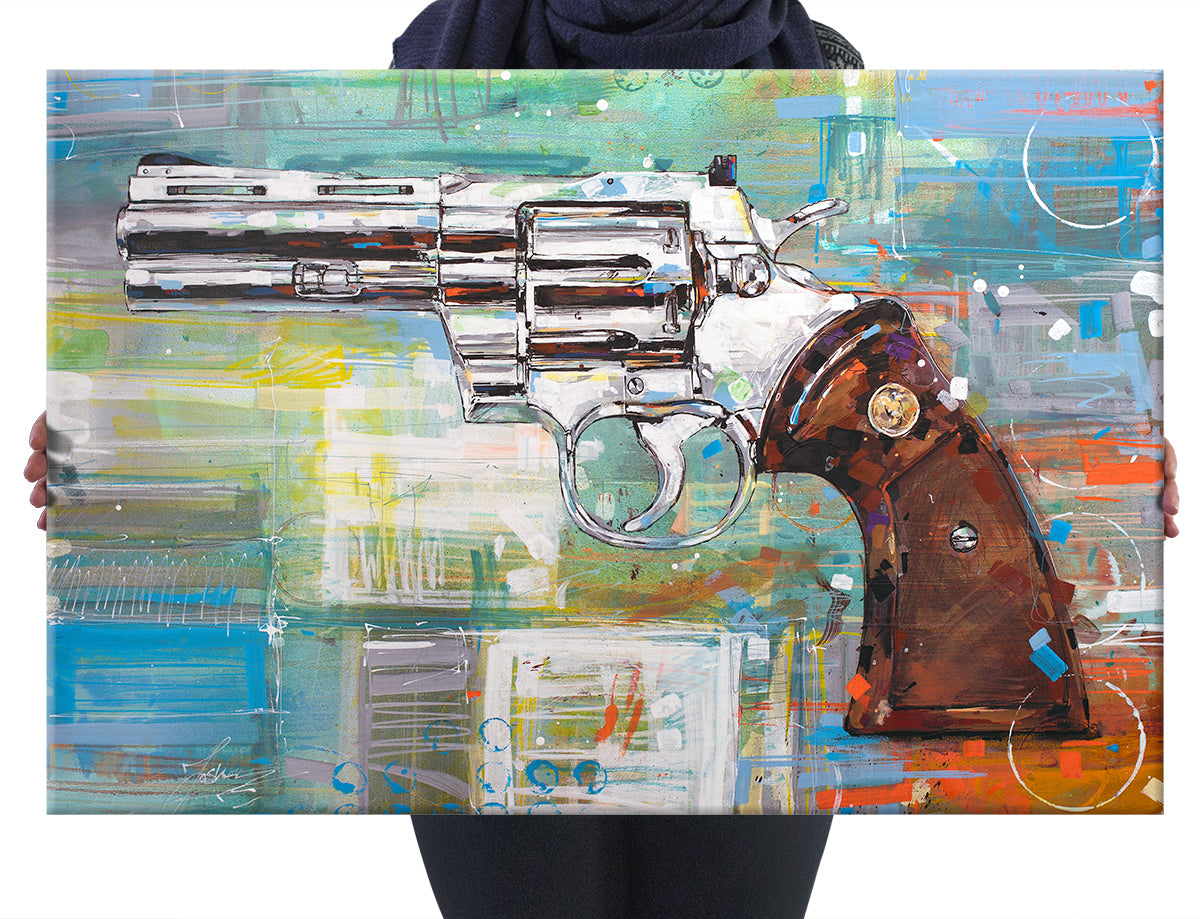 Revolver (Colt Python) canvas