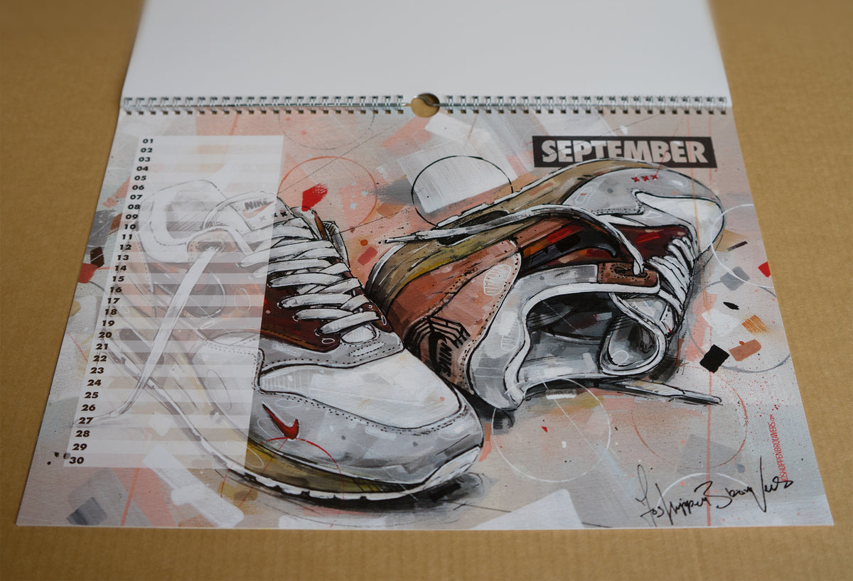 Calendrier d'art de baskets 29,7x21 cm (A4)