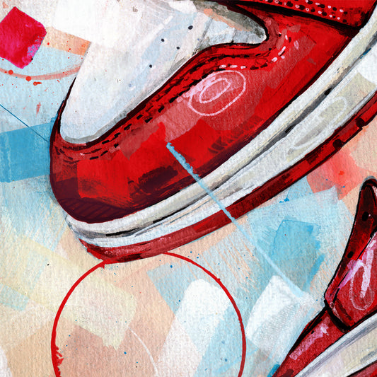 Nike Air Jordan 1 Off White Chicago - green laces canvas