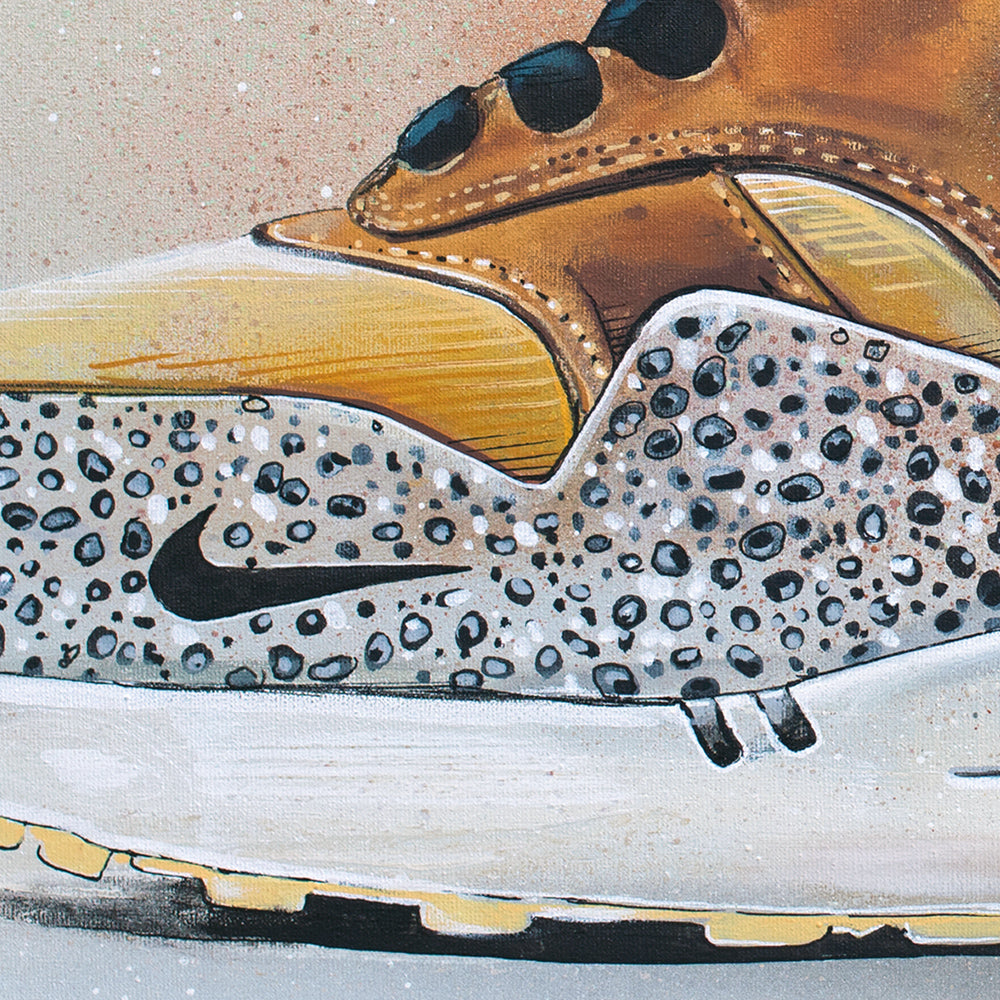 Nike Air Max 1 atmos safari orange estampada