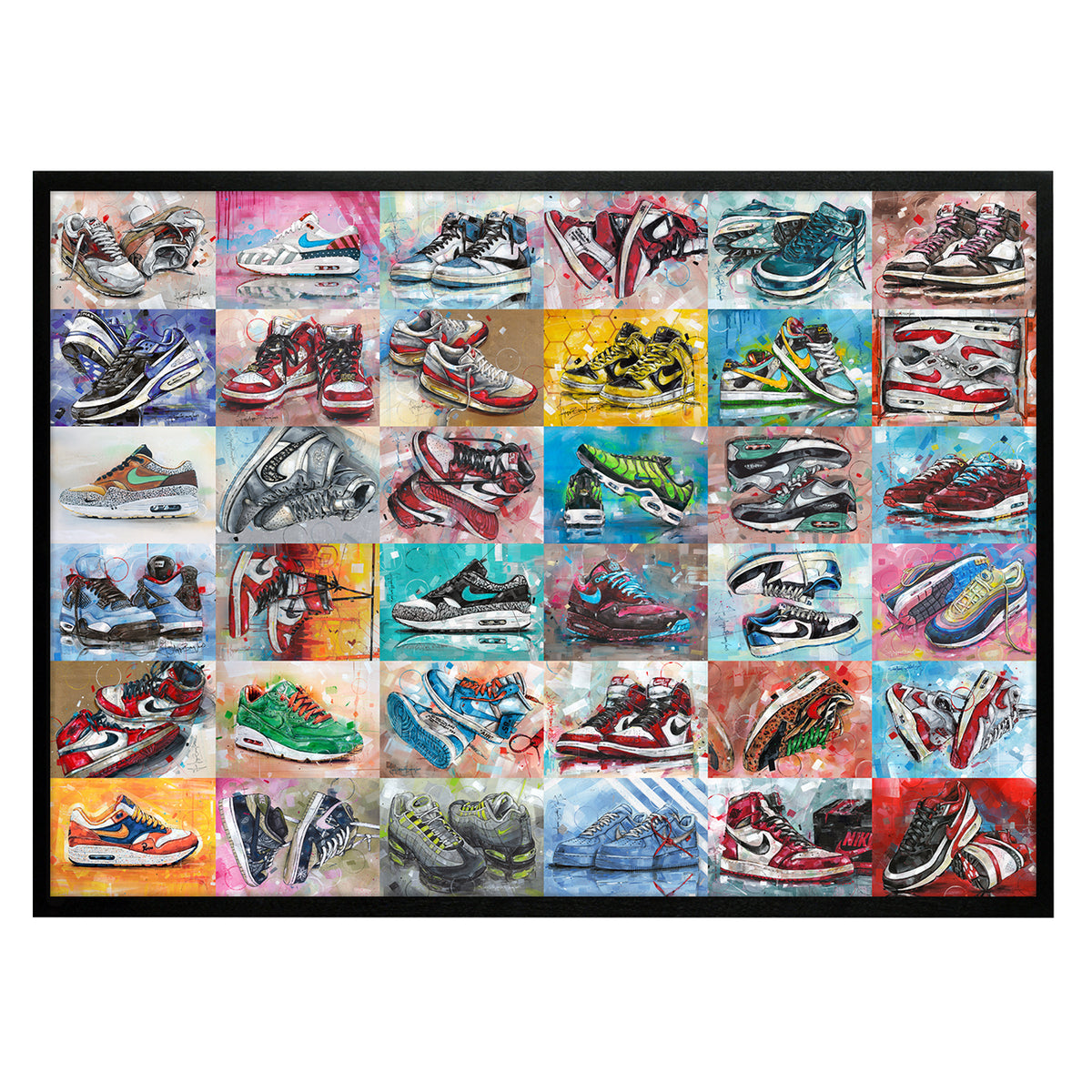 Sneaker collection estampada