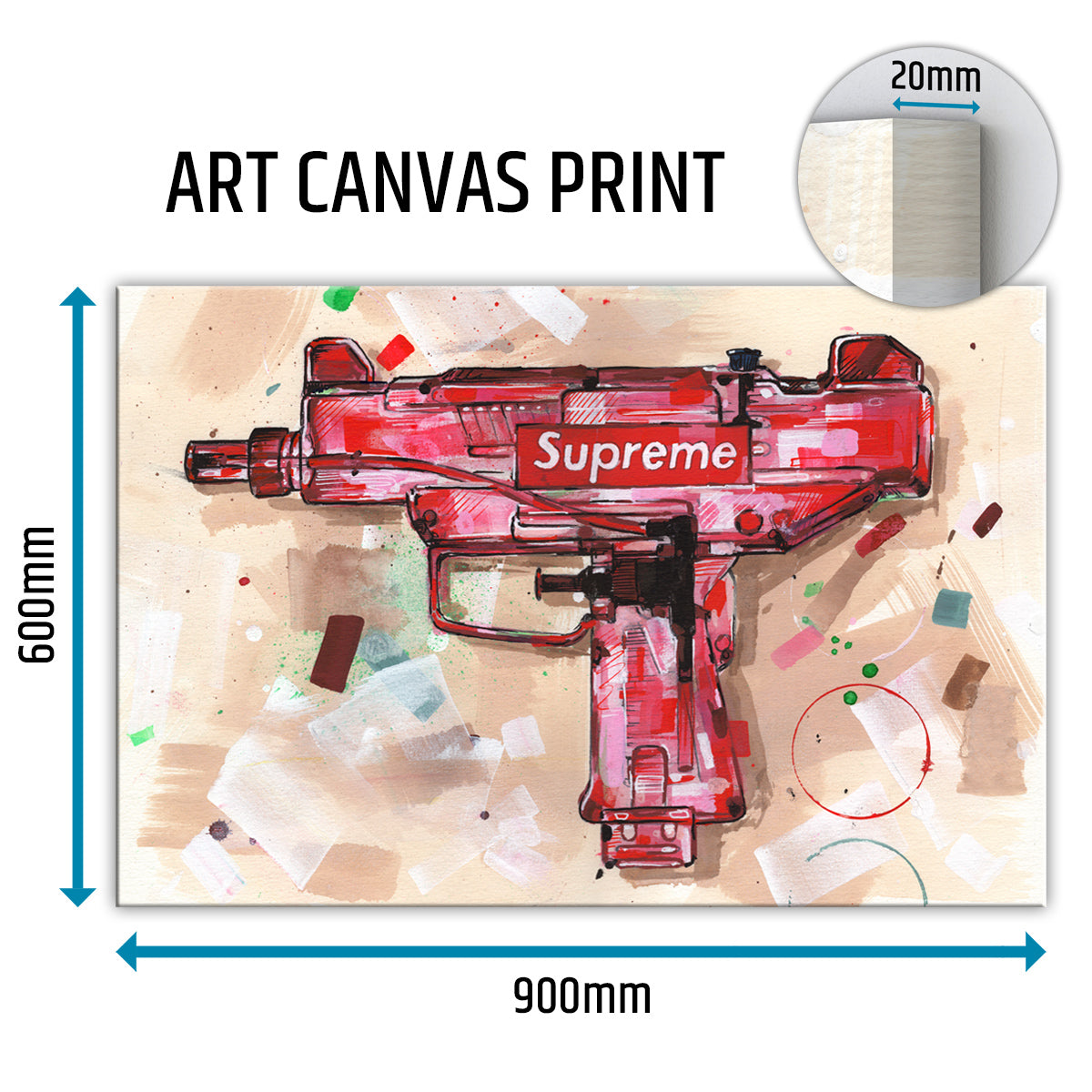 Waterpistol canvas