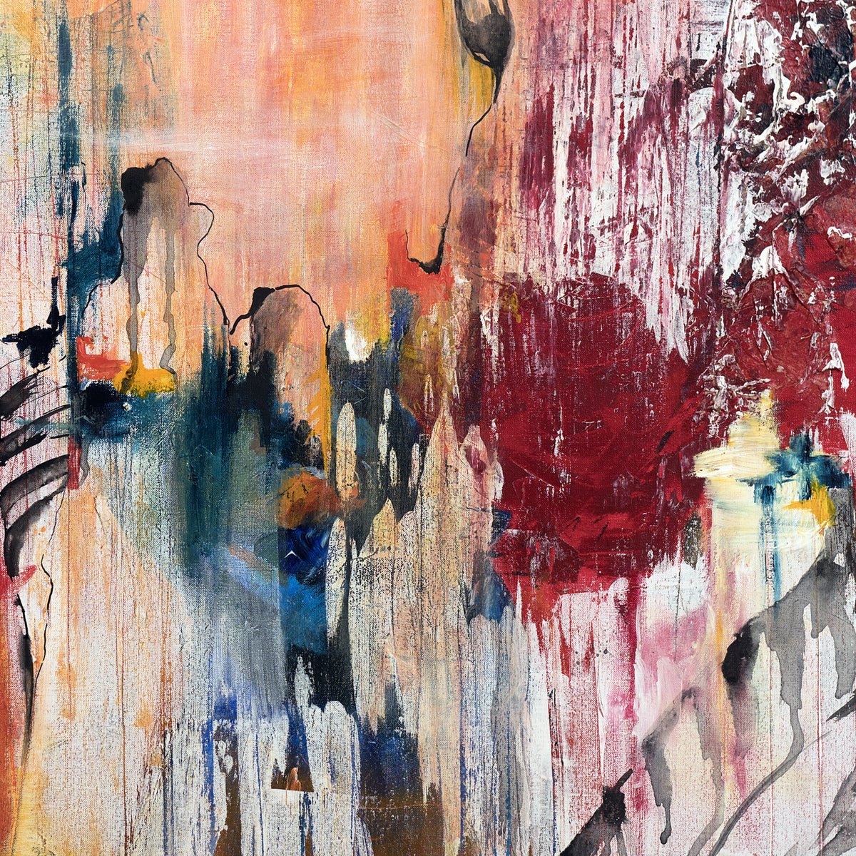 Onverwacht schilderij 110x90 cm