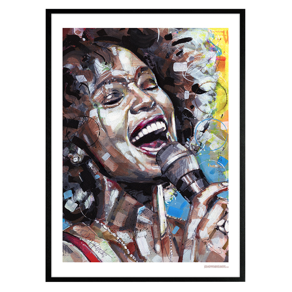 Whitney Houston estampada