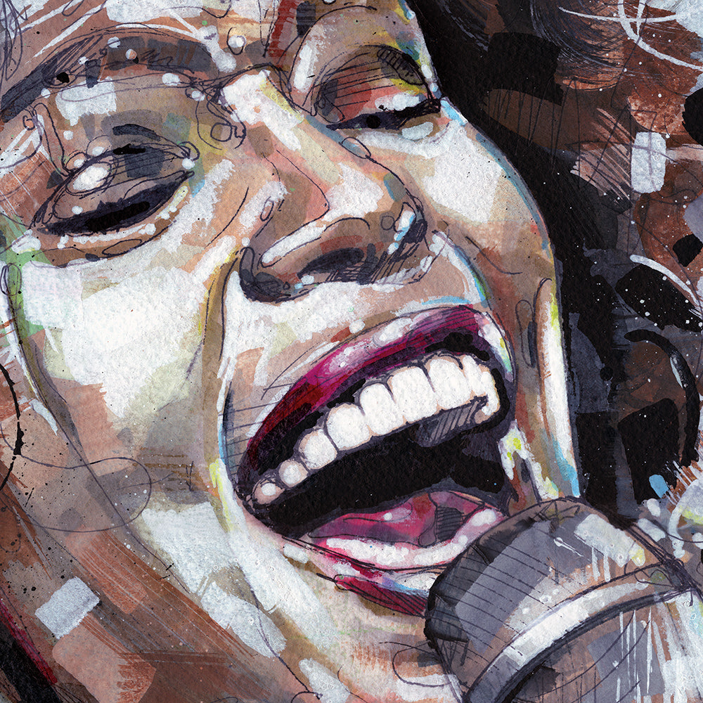 Whitney Houston estampada