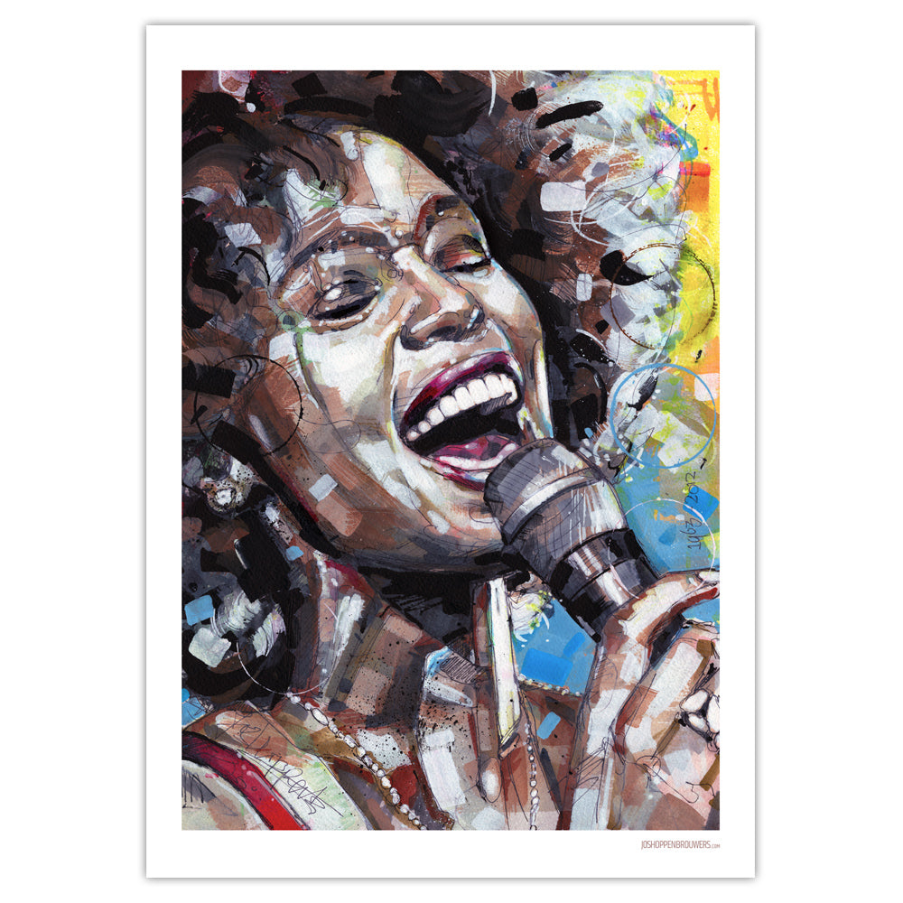 Whitney Houston estampada