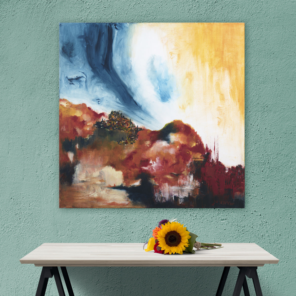 Sturmgemälde 90x90 cm