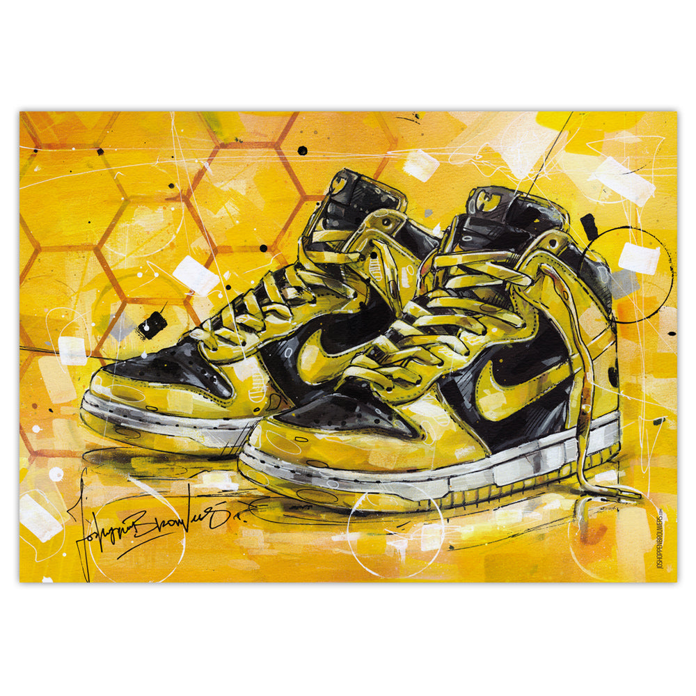 Nike Dunk high panal estampada