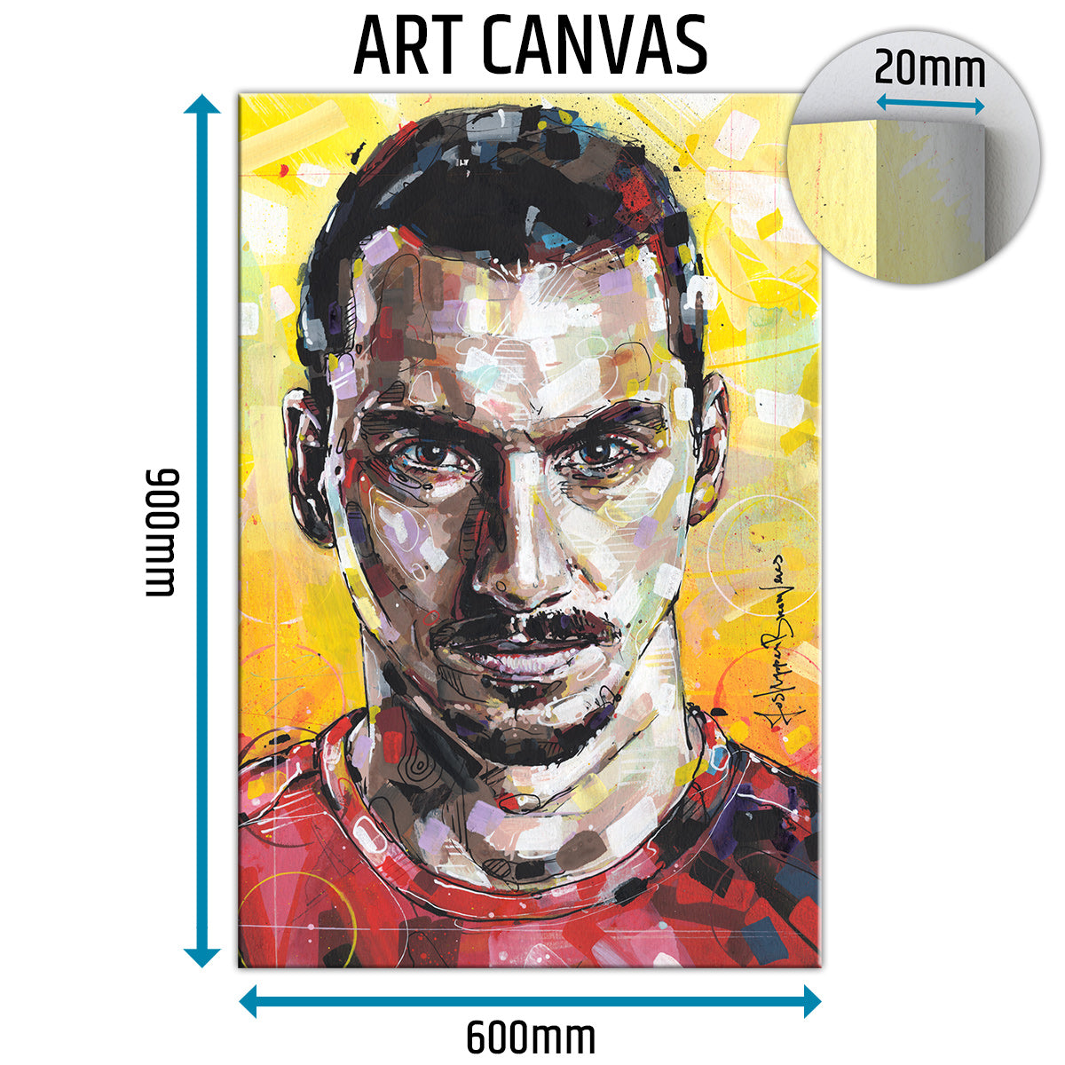 Zlatan Ibrahimovic Leinwand