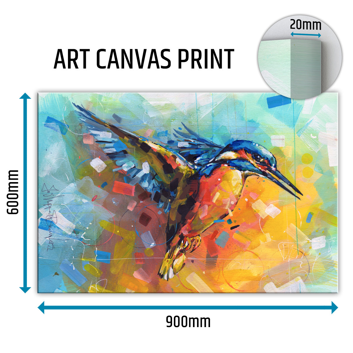 Kingfisher canvas