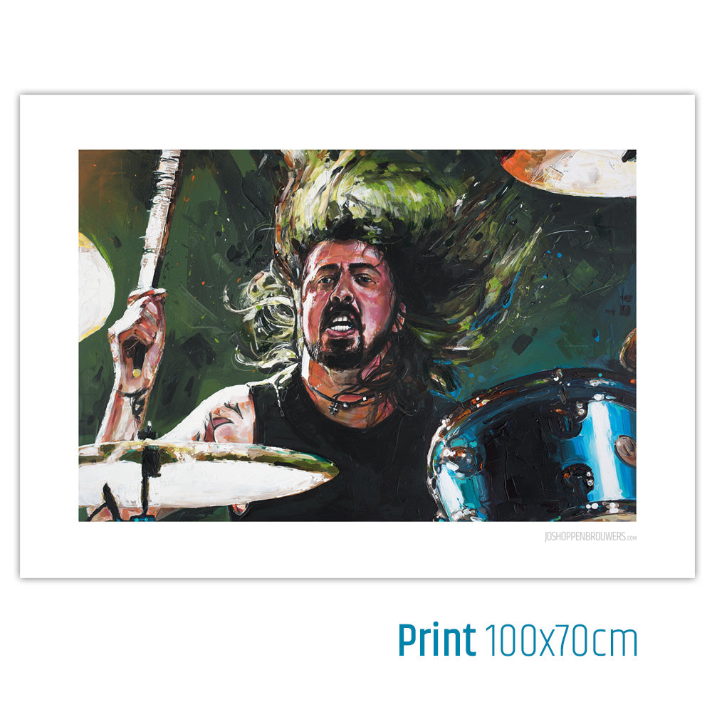 Dave Grohl print 100x70 cm