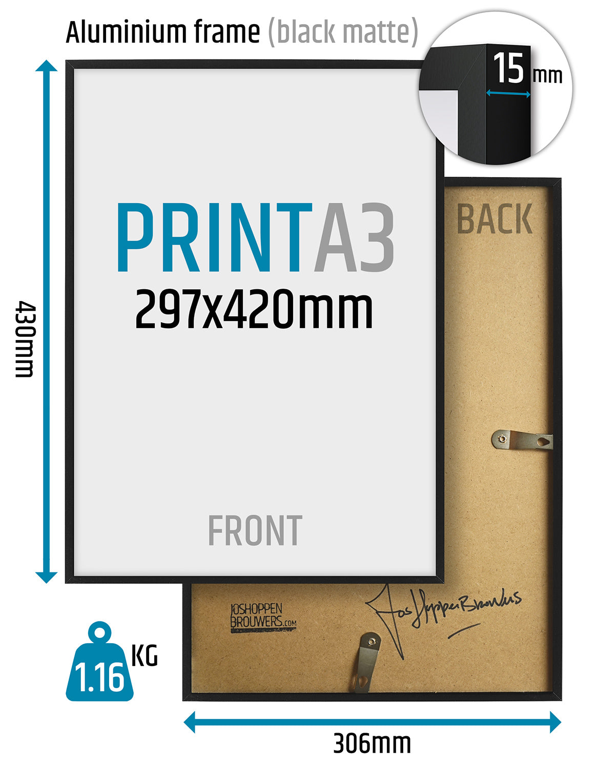 Slash Druck 29,7x42 cm (A3) - gerahmt und signiert