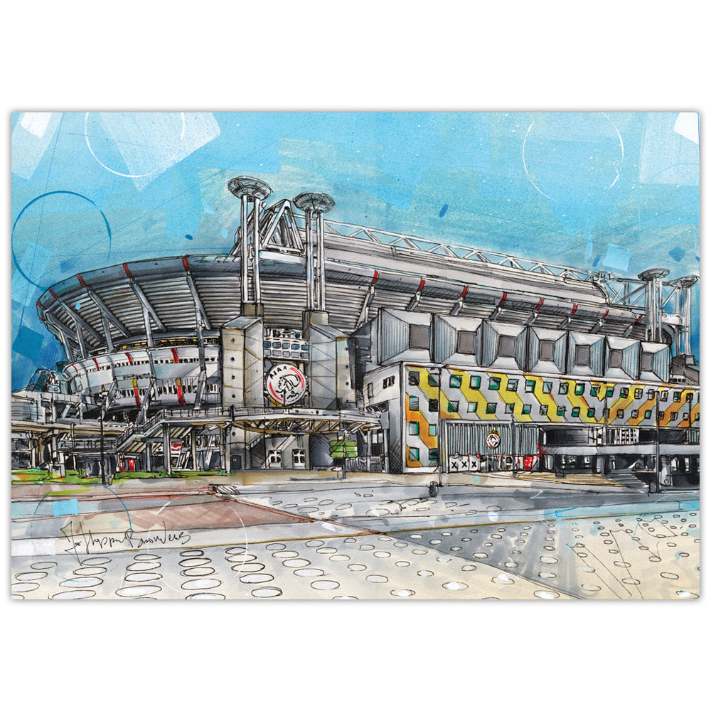 Amsterdam soccerstadium print 42x29,7 cm (A3)