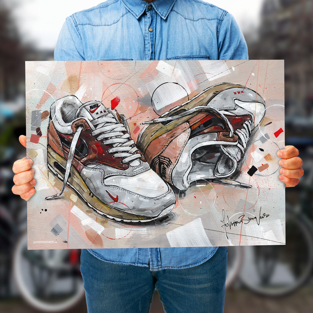 Nike Air Max 1 Amsterdam print 70x50 cm