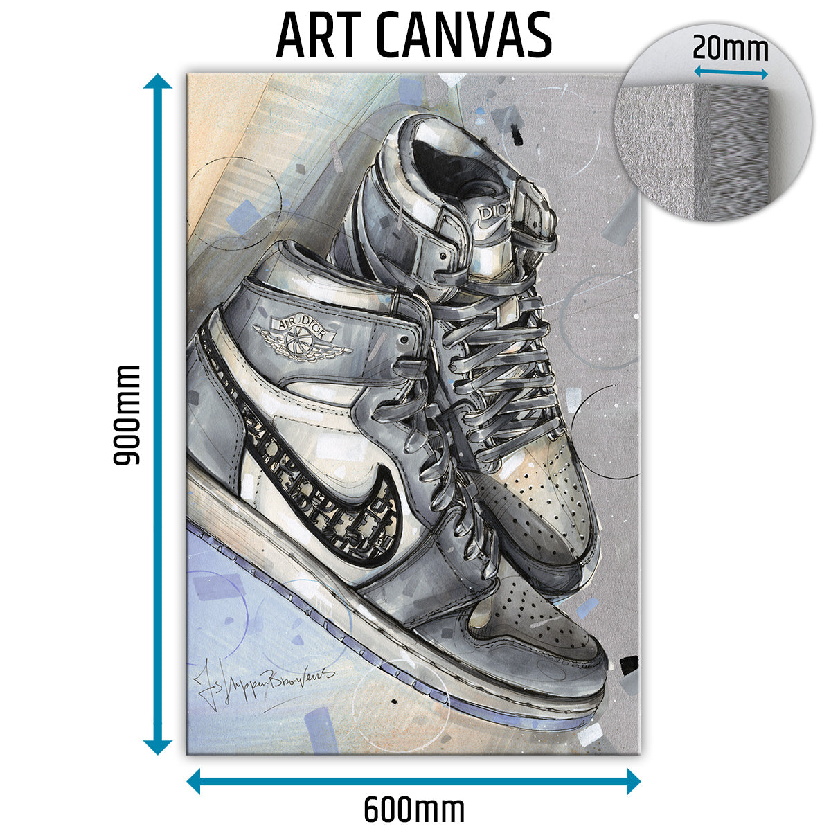 Nike Air Jordan 1 lienzo