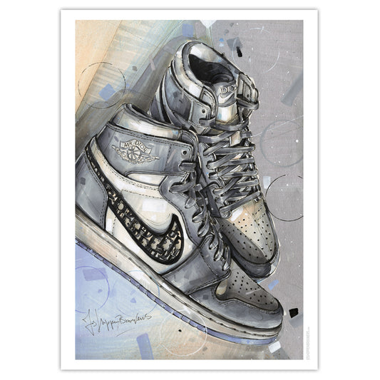 Nike Air Jordan 1 Druck 50x70 cm