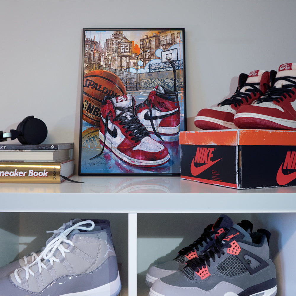 Nike Air Jordan 1 basketball Chicago estampado 29,7x42 cm (A3)