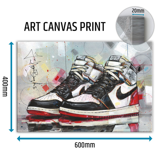 Nike Air Jordan 1 Union LA black toe toile 60x40 cm