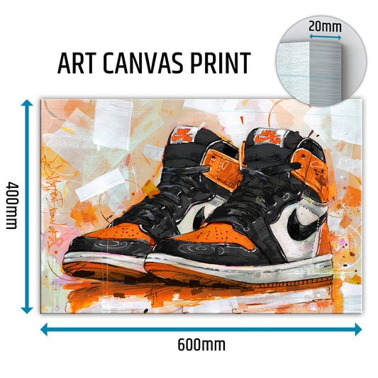 Nike Air Jordan 1 retro high shattered backboard canvas 60x40 cm