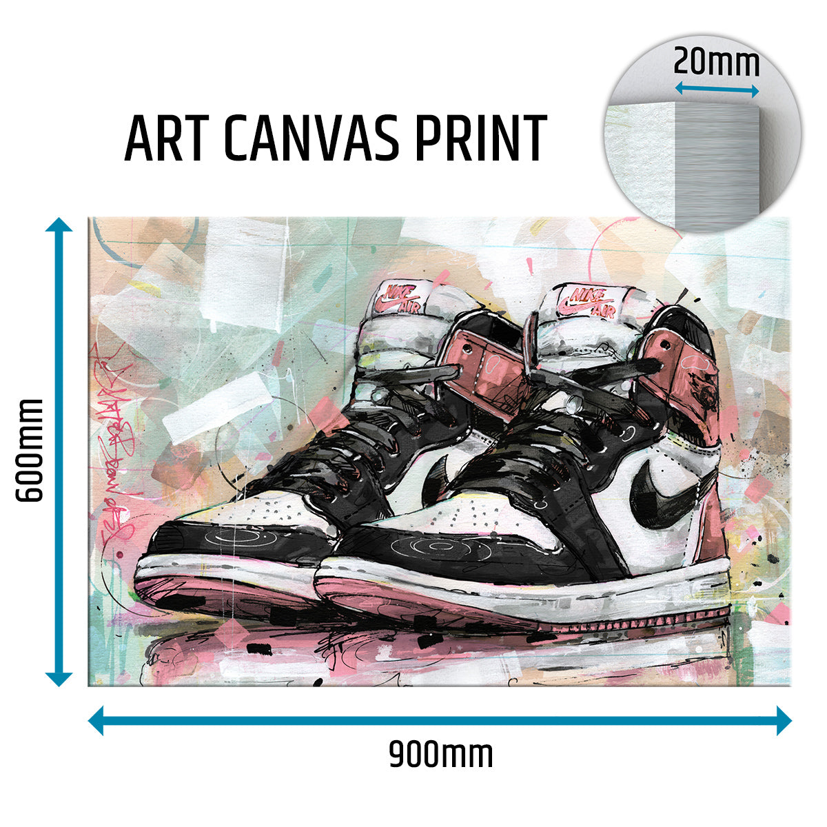 Nike Air Jordan 1 retro high rust pink lienzo