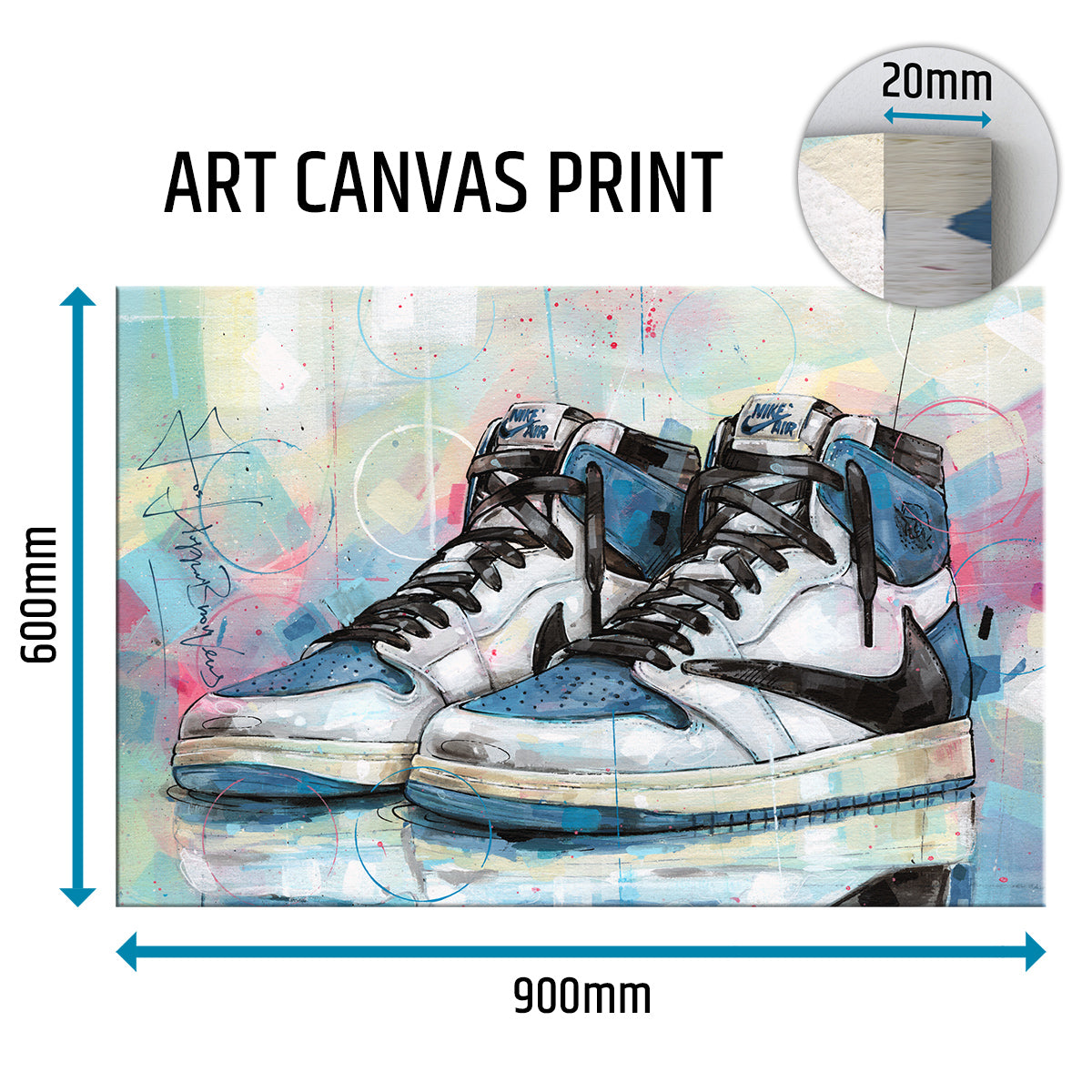 Nike Air Jordan 1 Travis Scott fragment high canvas