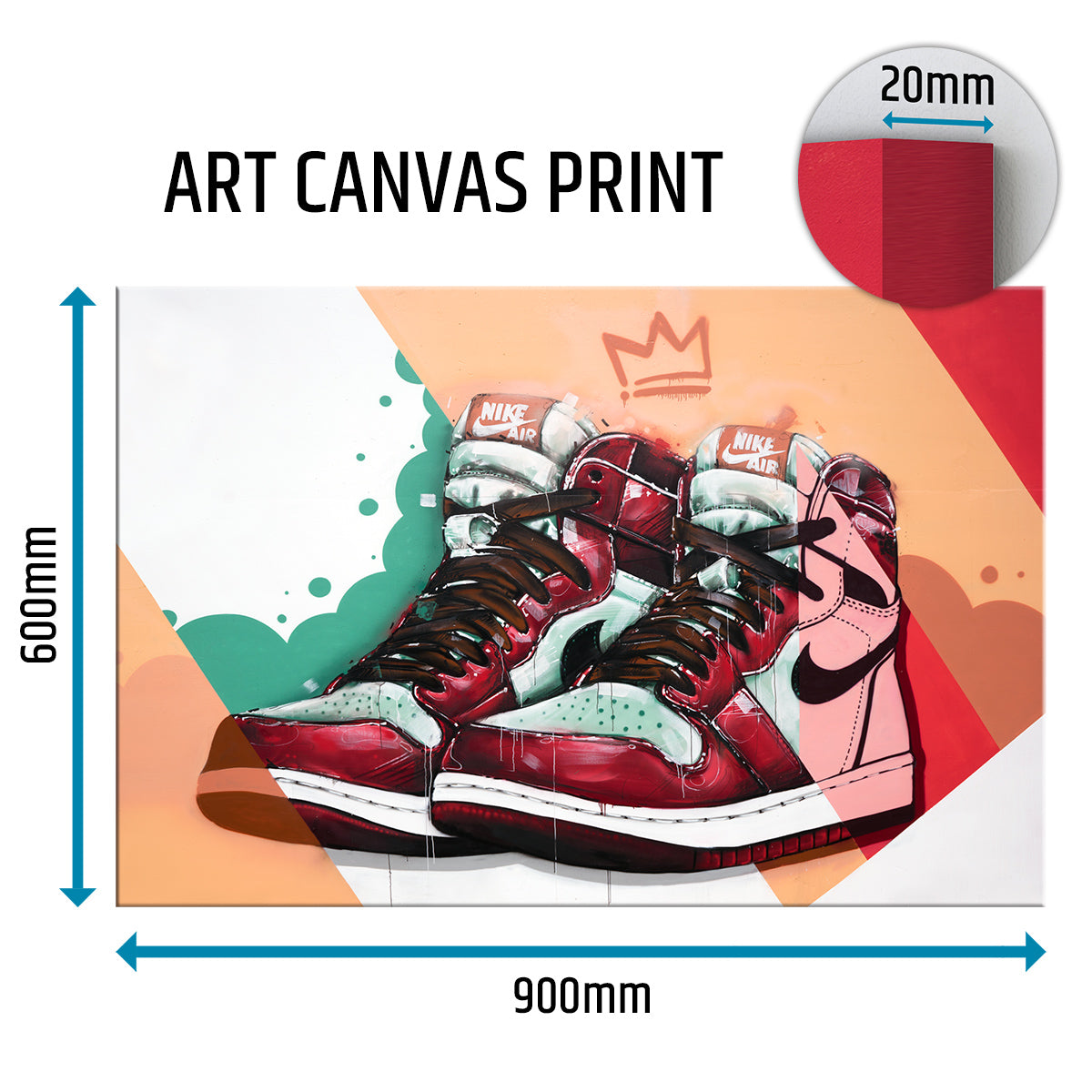 jordan 1 graffiti canvas