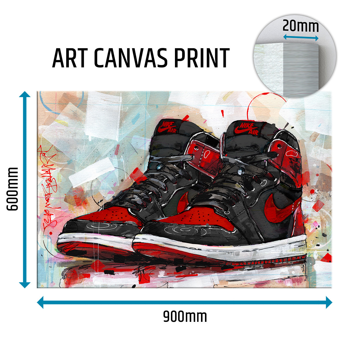 Nike Air Jordan 1 retro high banned bred canvas