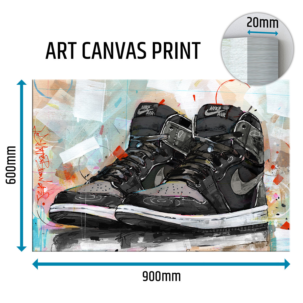 Nike Air Jordan 1 retro high shadow 1.0 canvas