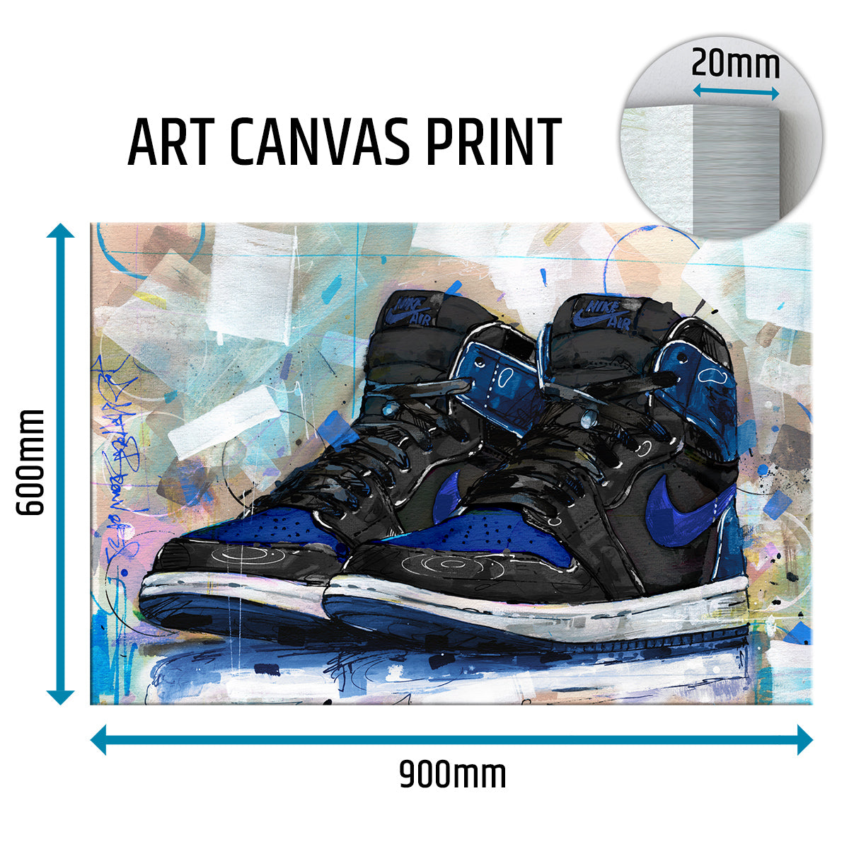 Nike Air Jordan 1 retro high royal blue canvas