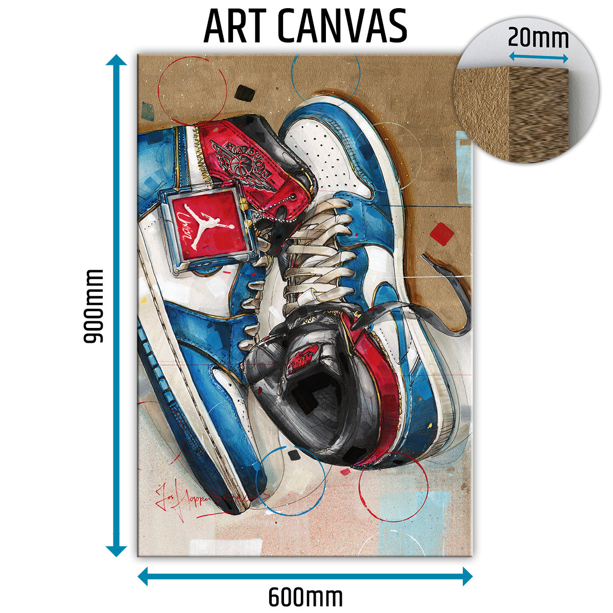 Nike Air Jordan 1 Union LA blue toe canvas