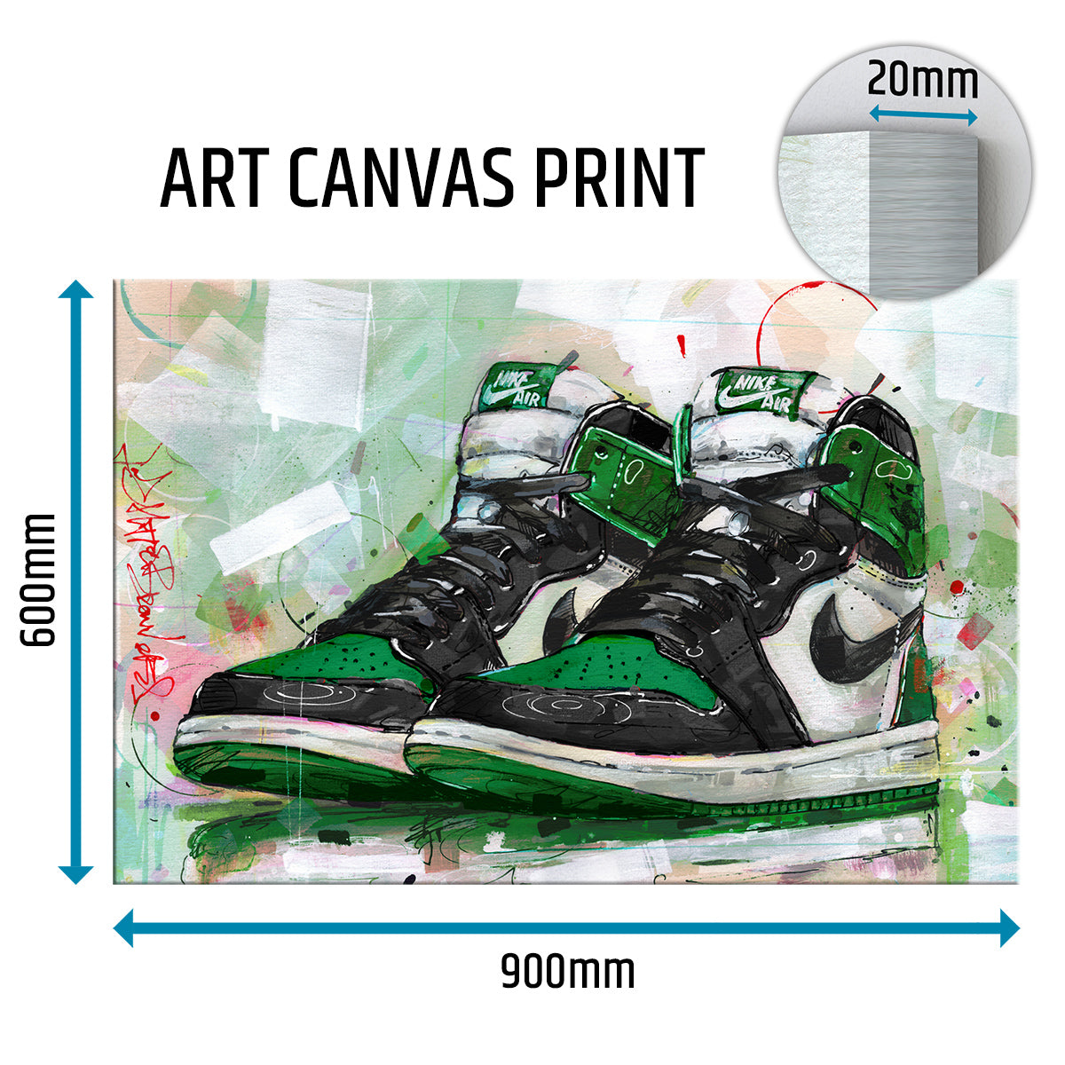 Nike Air Jordan 1 retro high pine green canvas