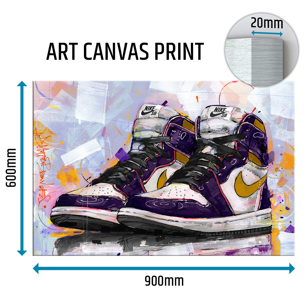 Nike Air Jordan 1 retro high L.A. to Chicago canvas