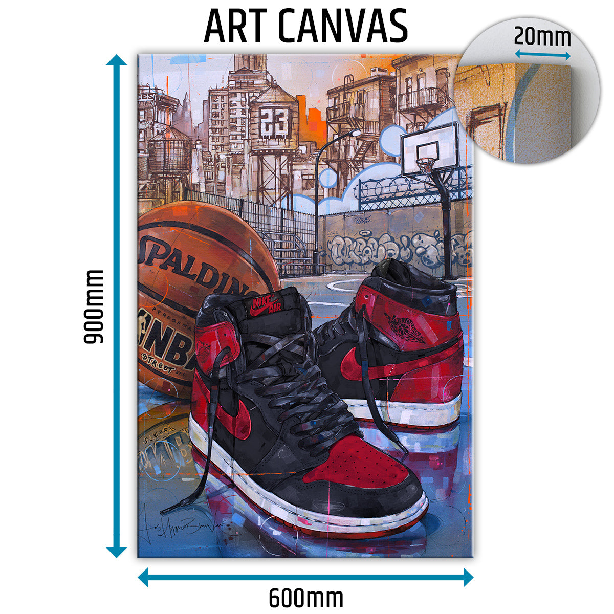 Nike Air Jordan 1 basketball banned bred lienzo