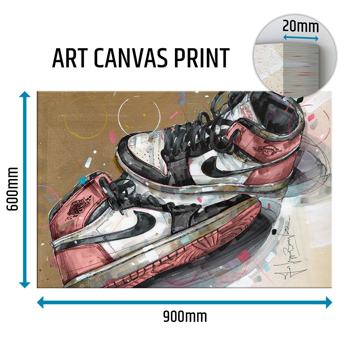 Nike Air Jordan 1 1984 rust pink lienzo