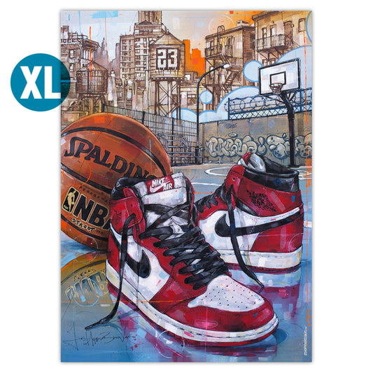 Nike Air Jordan 1 basketball Chicago imprimé 70x100 cm