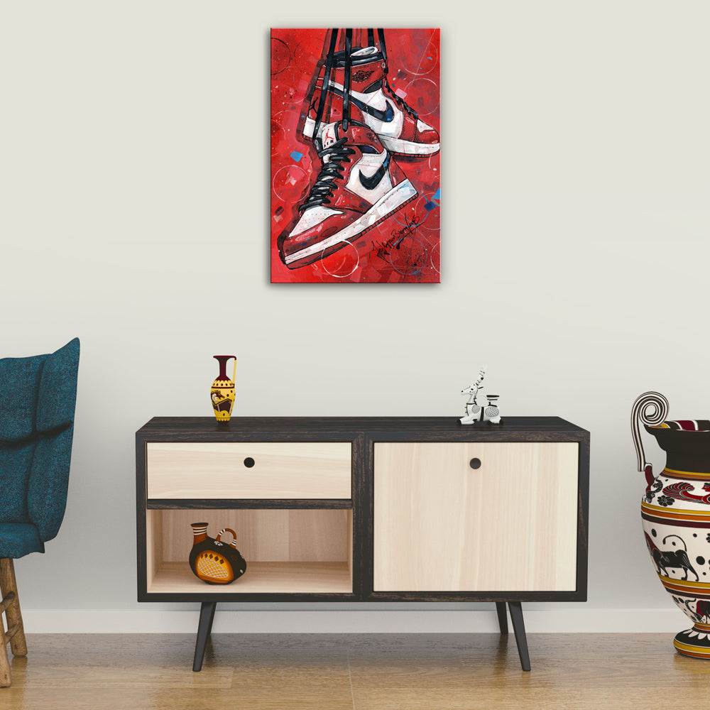 Nike Air Jordan 1 retro Chicago canvas 40x60 cm