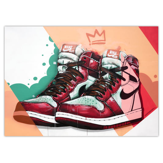 Nike Air Jordan 1 graffiti print