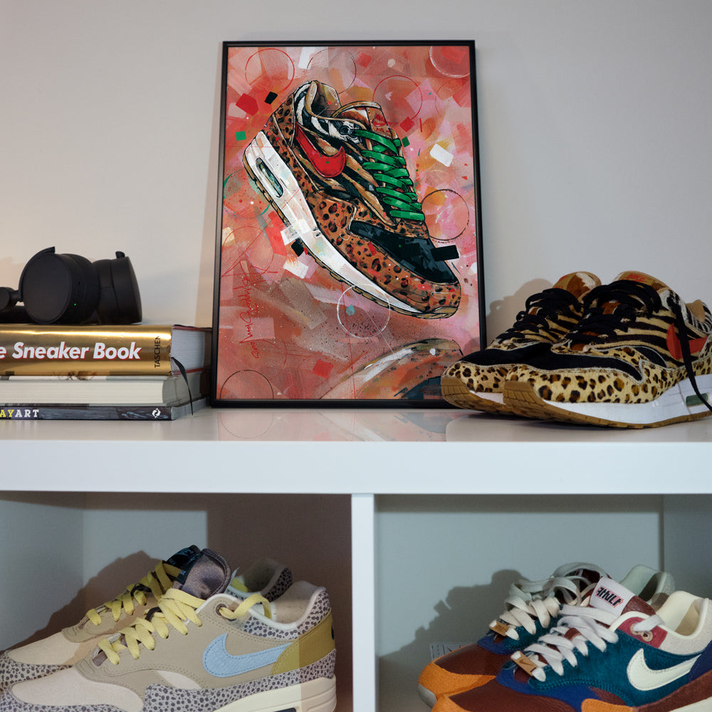 Nike Air Max 1 Animal pack 2.0 estampado 29,7x42 cm (A3) - enmarcado y firmado