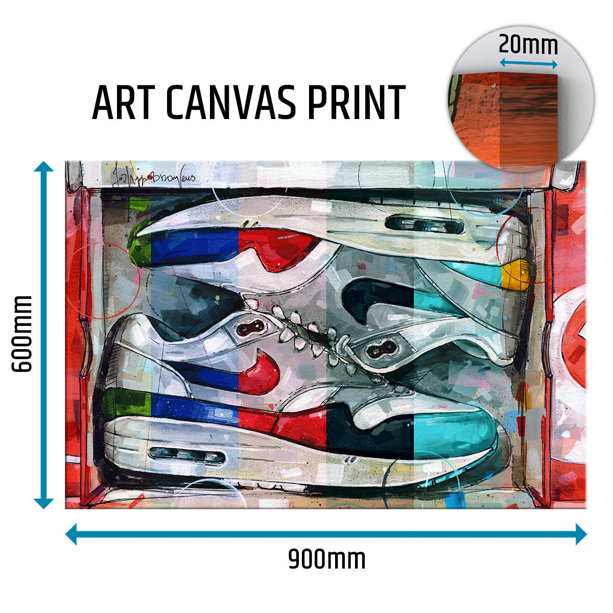 Nike Air Max 1 shoebox colourway canvas