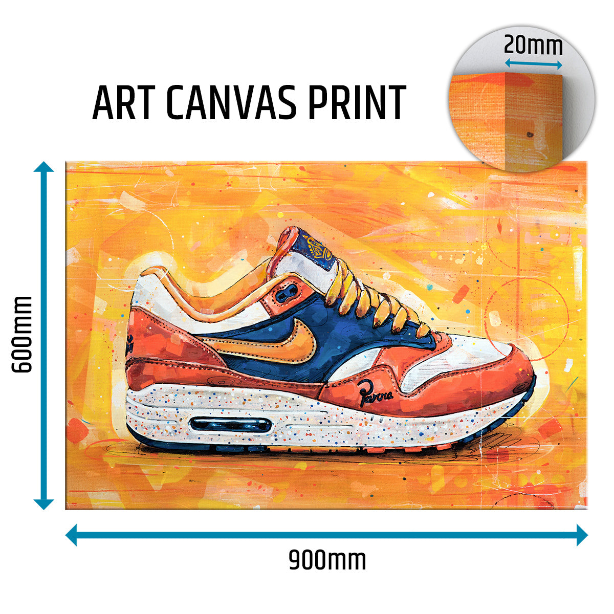 Nike Air Max 1 Parra Albert Heijn canvas