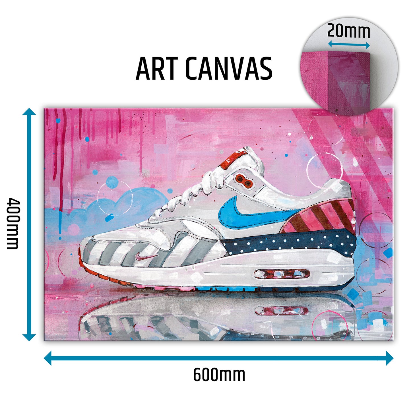 Nike Air Max 1 Piet Parra lienzo 60x40 cm