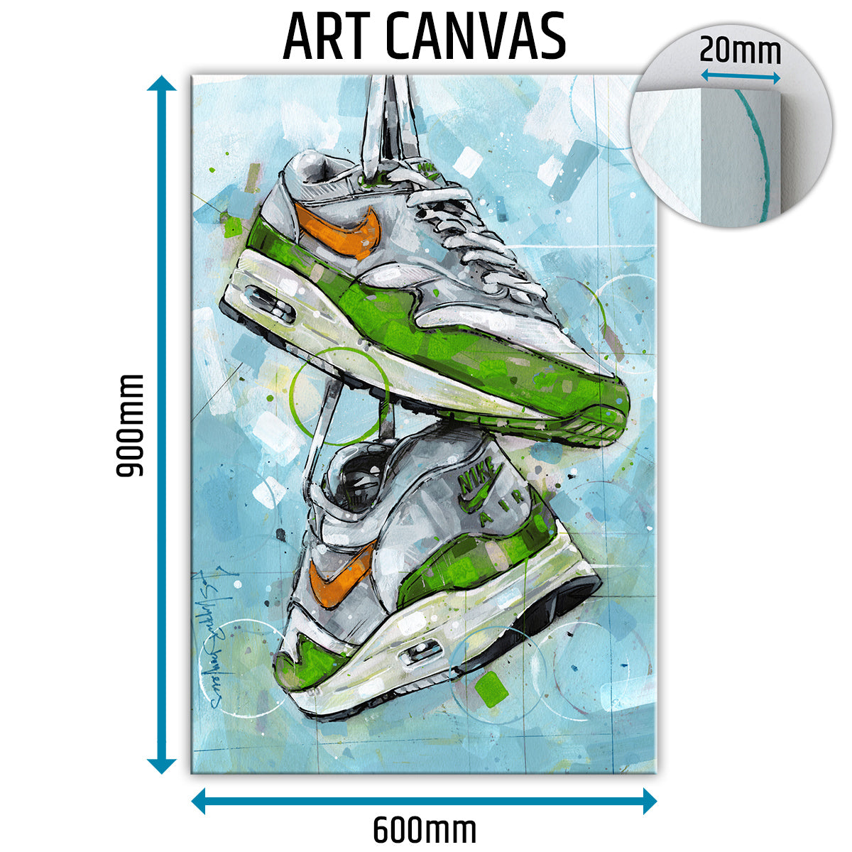 Nike Air Max 1 green canvas